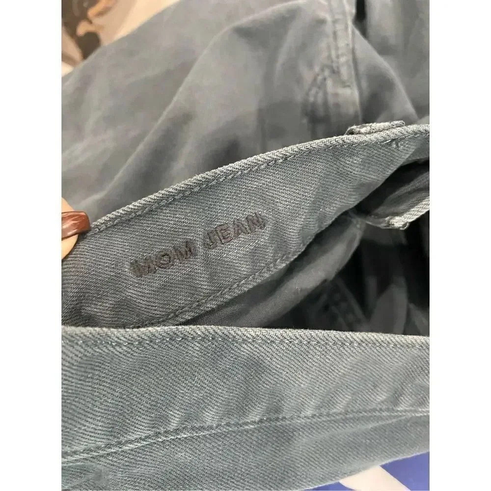 American Eagle Green Mom Jeans Size 6 - Picture 6 of 6